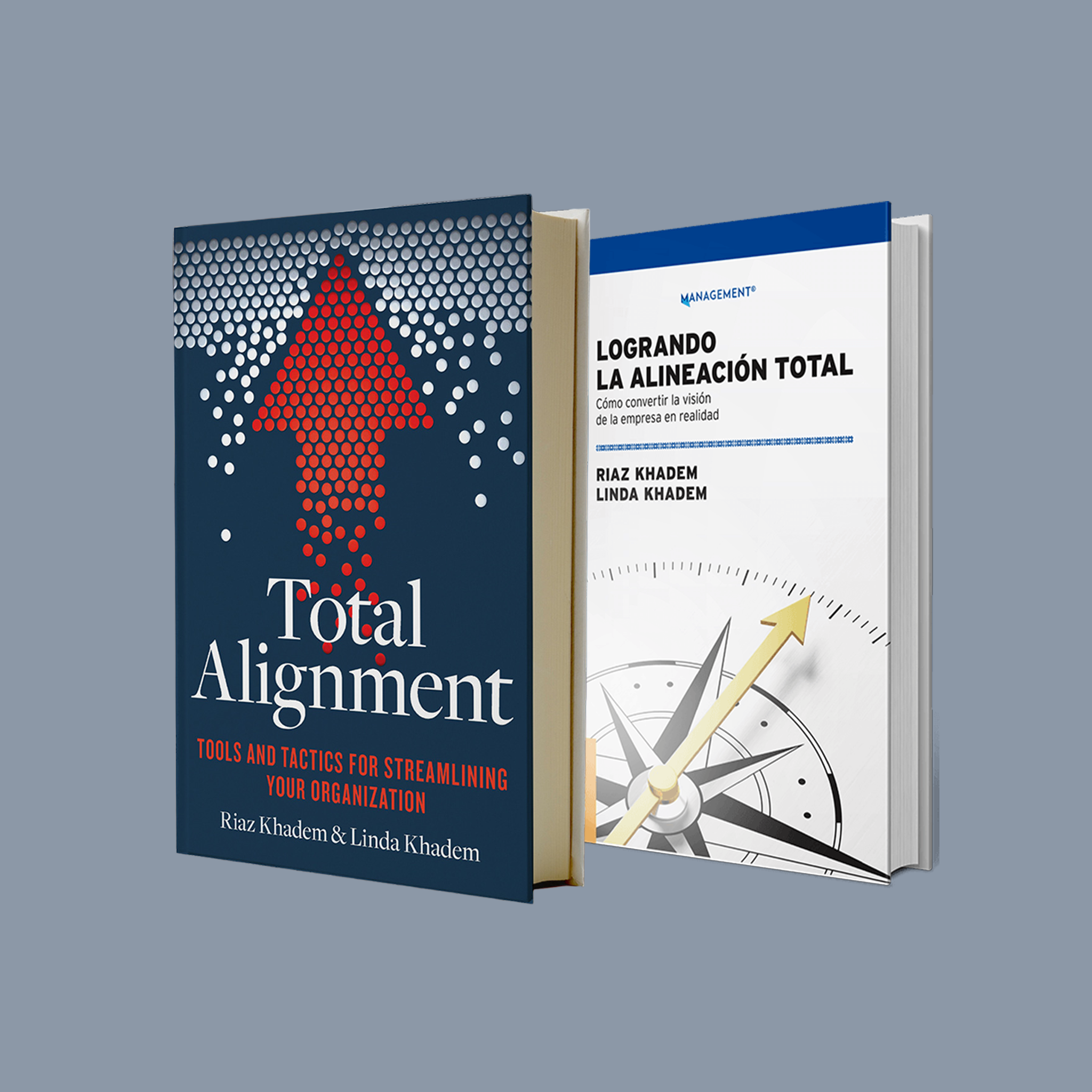 Total Alignment book covers (English + Spanish)